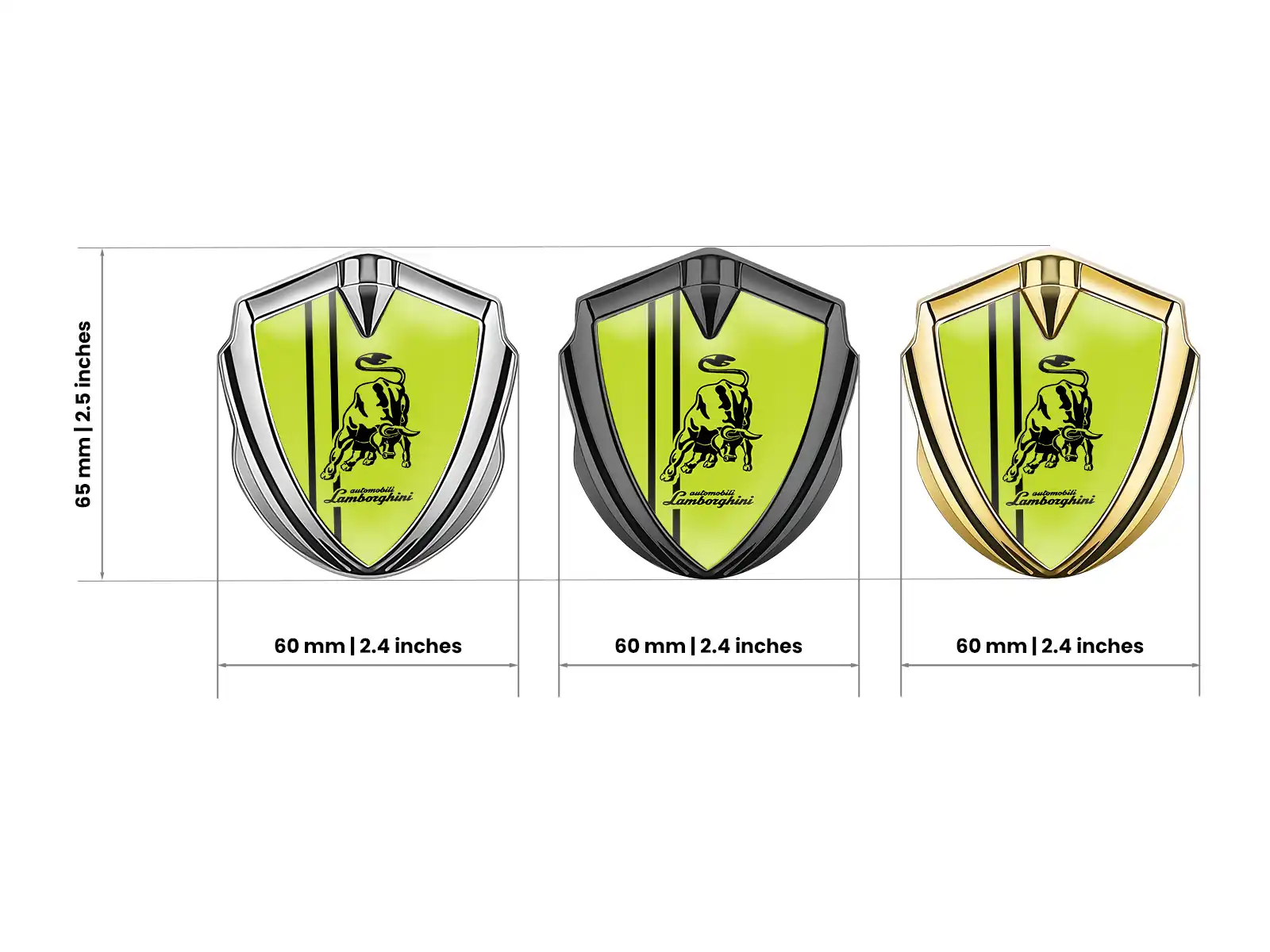 Lamborghini Emblem Fender Badge Pro Design Sturdy